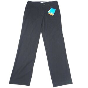 NWT-Columbia Willowdale Full Leg Hike Pant Womens 8 Reg Black Omni Shade UPF 50‎